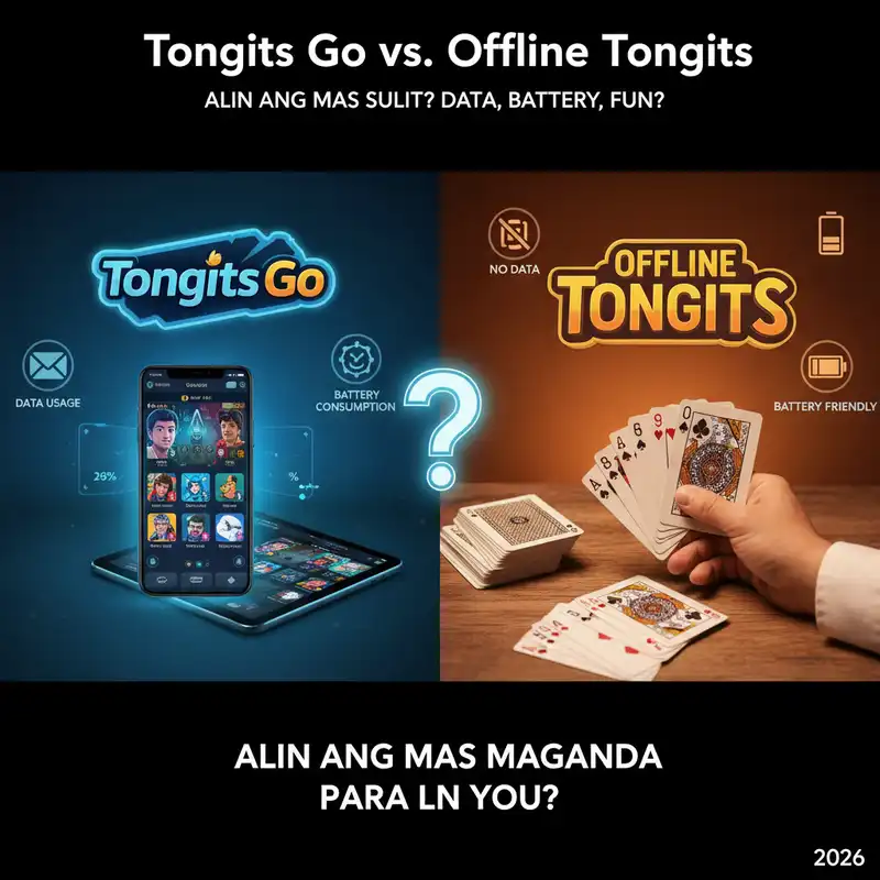 Paghahambing ng Tongits Go Online at Offline Card Games